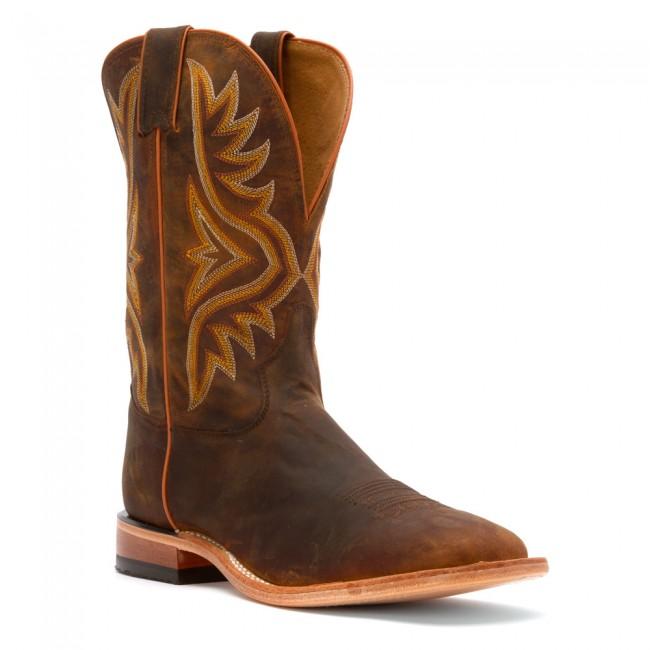 TONY LAMA AVETT IN TAN WORN GOAT BOOT